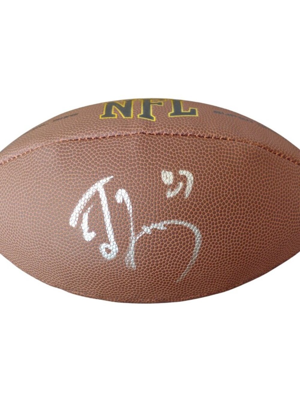 Ed McCaffrey Signed Wilson NFL Football Denver Broncos SB Champ BAS COA